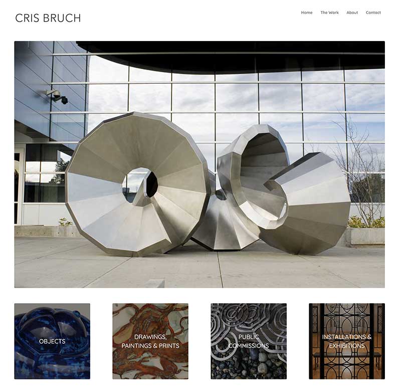 website for Cris Bruch
